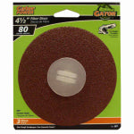 ALI INDUSTRIES 80-Grit Fiber Sanding Disc, 4.5 In., 3-Pk. TOOLS ALI INDUSTRIES