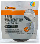 THERMWELL V-Seal Weatherstrip Tape, Brown, 7/8 In. x 17 Ft.