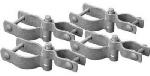 MIDWEST AIR TECHNOLOGIES Galvanized Chain Link Drive Gate Hardware Set, 2-3/8 In.