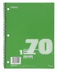ACCO/MEAD Spiral Notebook, College Ruled, 10.5 x 8 In., 70 Sheets HOUSEWARES ACCO/MEAD