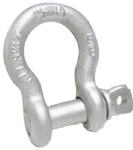 APEX TOOLS GROUP LLC Anchor Shackle With Pin, Galvanized, 5/16 In.