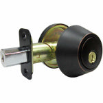 TAIWAN FU HSING INDUSTRIAL CO Single-Cylinder Deadbolt, Aged Bronze HARDWARE & FARM SUPPLIES TAIWAN FU HSING INDUSTRIAL CO
