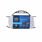 RICHELIEU AMERICA LTD. Polypropylene Rope, White & Gray, 1/4 In. x 50 Ft. HARDWARE & FARM SUPPLIES RICHELIEU AMERICA LTD.