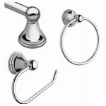 MOEN Moen Preston Series DN8433CH Bath Hardware Set, Metal, Chrome PLUMBING, HEATING & VENTILATION MOEN