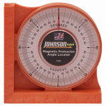 JOHNSON LEVEL & TOOL Magnetic Angle Locator, Orange