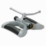 MELNOR INC 3-Arm Rotary Sprinkler, Metal Head, Plastic Base