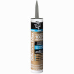 DAP GLOBAL INC Silicone Max Premium Sealant, 100% Silicone, Gray, 10.1-oz.