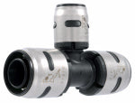 SHARKBITE/CASH ACME PEX Evopex Push To Connect Pipe Tee, 3/4 x 3/4 x 1/2 In. PLUMBING, HEATING & VENTILATION SHARKBITE/CASH ACME