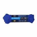 RICHELIEU AMERICA LTD. Para Cord 550 Nylon Rope, Blue, 5/32 In. x 50 Ft.