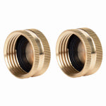 ZHEJIANG HONGCHEN IRRIGATION Brass Hose Caps, 2-Pk.