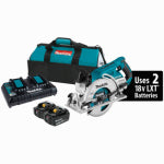 MAKITA USA INC 18-Volt LXT Cordless Circular Saw, Brushless Motor, 7-1/4-In., (2) Lithium-Ion Batteries