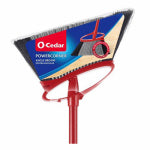 O'CEDAR BRANDS PowerCorner Angled Broom, Metal Handle, 14 In. Wide
