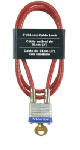MASTER LOCK COMPANY 1-1/8 In. 4-Pin Tumbler Padlock With 36-In. Vinyl Coated Cable HARDWARE & FARM SUPPLIES MASTER LOCK COMPANY