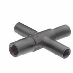 HANSON C H CO 4-Way Outdoor Sillcock Key, Compact, Square Stems