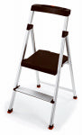 TRICAM INDUSTRIES Step Stool, 2-Step, Aluminum