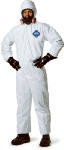 ORS NASCO Hooded Disposable Coveralls, Zip Close, White, L, 25-Pk.