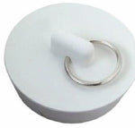PLUMB SHOP DIV BRASSCRAFT Sink Stopper with Metal Ring, White, Rubber, 1-5/8 to 1.75-In. Drains PLUMBING, HEATING & VENTILATION PLUMB SHOP DIV BRASSCRAFT