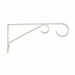 PANACEA PRODUCTS Plant Bracket, Hanging, White Powder-Coated Steel, 9-In. LAWN & GARDEN PANACEA PRODUCTS