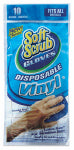 BIG TIME PRODUCTS LLC Disposable Vinyl Gloves, One Size, 10-Ct.