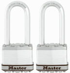 MASTER LOCK COMPANY Magnum Keyed Laminated Padlocks, 2-In., 2.5-In. Long Shackle, 2-Pk. HARDWARE & FARM SUPPLIES MASTER LOCK COMPANY