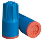 ECM INDUSTRIES LLC Wire Connector, Waterproof, Safety Sealed, 300-600V, Aqua Blue/Orange, 25-Pk.