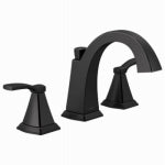 DELTA FAUCET CO Flynn 2-Handle Widespread Bathroom Faucet, Matte Black PLUMBING, HEATING & VENTILATION DELTA FAUCET CO