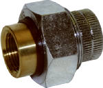 HOMEWERKS WORLDWIDE LLC Pipe Fitting, Dielectric Union, Galvanized x Brass, 1/2 In. PLUMBING, HEATING & VENTILATION HOMEWERKS WORLDWIDE LLC