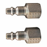 MILTON INDUSTRIES Compressor Plug, M Style, Female, 3/8-NPT, 2-Pk.