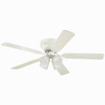 WESTINGHOUSE FAN & LIGHTING Contempra IV Ceiling Fan + Light Kit, White, 52-In.