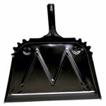 HOSPECO BRANDS GROUP Heavy Duty Dust Pan, Black, Metal, 16-In.