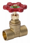 B&K LLC Solder Gate Valve, Lead-Free Brass, 1 In.