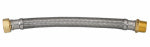 HOMEWERKS WORLDWIDE LLC Water Heater Connector, Braided Stainless Steel, 3/4 FIP x 3/4 MIP x 12 In.