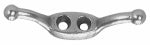 APEX TOOLS GROUP LLC Rope Cleat, Nickel Plated, #4015, 2.5-In.