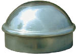 MIDWEST AIR TECHNOLOGIES Aluminum Chain Link Fence Post Cap, 2-3/8 In.