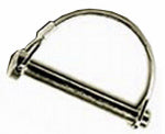 DOUBLE HH MFG Hitch Pin, Wire Lock, Round, 1/4 x 1-3/4-In.