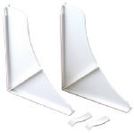DELTA FAUCET CO 2-Pack White Shower Splash Guards