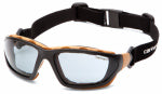 PYRAMEX SAFETY PRODUCTS LLC Carthage Safety Glasses, Gray Lens/Black & Tan Frame