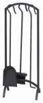 PANACEA PRODUCTS CORP 4-Pc. Fireplace Tool Set, Arch Top. Black