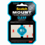3M COMPANY Clear Double-Sided Mounting Strips, 1 x 3 In., 8-Ct. PAINT 3M COMPANY