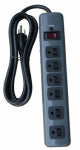 KAB ENTERPRISE CO LTD 6-Outlet Metal Surge Strip, 1200 Joules ELECTRICAL KAB ENTERPRISE CO LTD