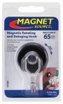 MASTER MAGNETICS Magnetic Rotating Swing Hook, Black