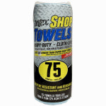 INTEX SUPPLY CO Cloth-like Shop Towels, Blue, 75-Ct.