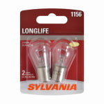 OSRAM SYLVANIA INC 1156 Long Life Miniature Clear Bulb, 1156LL BP2, 2-Pk.