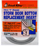 THERMWELL 37 In. Gray Vinyl Storm Door Bottom Y Section Insert HARDWARE & FARM SUPPLIES THERMWELL