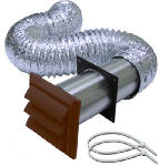 LAMBRO Lambro 1379B Wall Louvered Vent Kit, Plastic, Brown PLUMBING, HEATING & VENTILATION LAMBRO