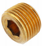 ANDERSON METALS CORP Brass Threaded Countersink Plug, Lead Free, 1/8 In. PLUMBING, HEATING & VENTILATION ANDERSON METALS CORP