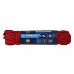 RICHELIEU AMERICA LTD. Paracord 550 Nylon Rope, Red, 5/32 In. x 50 Ft. HARDWARE & FARM SUPPLIES RICHELIEU AMERICA LTD.