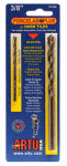 ARTU ARTU 01445 Drill Bit, 3/8 in Dia, 5-5/16 in OAL, Flat Flute, 2-Flute, 3/8 in Dia Shank, Straight Shank TOOLS ARTU