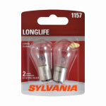 OSRAM SYLVANIA INC 1157 Long Life Miniature Clear Bulb, 1157LL BP2, 2-Pk.