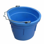 QINGDAO HUATIAN HAND TRUCK Utility Bucket, Flat Sided, Sky Blue Resin, 8-Qts.